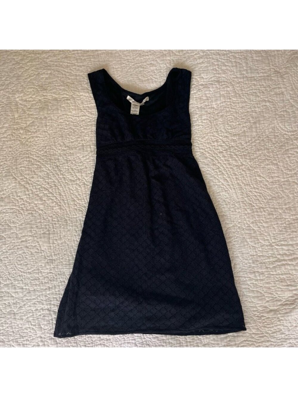 Max Studio Dress Womens Black Fit Flare Scoop Neck Sleeveless Short Size XS